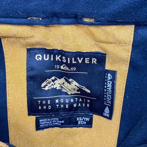 Quicksilver mustard colored snowboard ski pants outdoor size XS winter unisex - Picture 5 of 10